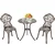 Costway 3-delni bistro set iz litega aluminija
