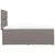 Vidaxl Box spring postelja z vzmetnico taupe 90x190 cm blago