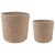 Set saksija za biljke 2 pcs Prirodna O 28 x 28 cm 100% Jut