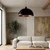 Brilagi - LED luster na sajli METALO 1xE27/40W/230V prečnik 60 cm crna/bakarna