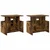 TV stalak 2 pcs Dimljeni hrast 50 x 35 x 45 cm