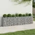 Gabionski uzdignuti krevet 2 pcs Srebrno 330 x 50 x 80 cm
