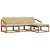 Set vanjskih sofa s jastukom 4 pcs Prirodna i bež