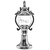 Opviq Spoljna zidna lampa BSU-68205-BKR-K, 57 cm, IP65, E27, Braon