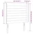 Vidaxl vidaXL Vzglavje postelje z LED modro 103x16x118/128 cm blago