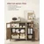 Songmics Omara 35x100x75 cm rjava