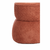 Oranžen tabure iz tkanine bouclé Leyla – Light & Living
