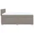 Vidaxl Box spring postelja z vzmetnico taupe 160x200 cm blago