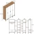 Hanah home Ormar Kumsal PTR 160x47,5x201,4cm Orah