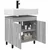 Toaletna jedinica Siva Sonoma 60 x 35 x 60 cm Konstruirano drvo