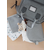 Kozmetická taštička Tolietry Pouch Beaba Heather Grey so zipsom sivá BE940287