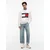 Tommy Jeans Pulover temno modra/živo rdeča/bela