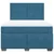 Vidaxl Box spring postelja z vzmetnico modra 140x200 cm žamet