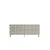 Hanah Home komoda Moka 150, 150 cm, bela / travertin / srebrna
