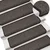 Vidaxl Samolepilne preproge za stopnice sisal 30kosov 65x21x4cm antra.