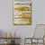 Wallxpert 7008419082_70100 Dekorativna slika, 70x100cm, Belo-zlatna