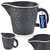 shumee Črn keramični vrč za mleko TEA TIME 100 ml