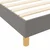 Vidaxl Konstrukcija postelje z vzglavjem Taupe 120 x 190 cm blago