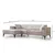 ATELIER DEL SOFA Ugaona garnitura Horizon Left Ecru