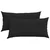 Jastučići za sofu 2 pcs Crna 80 x 40 cm tkanina