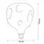 LED sijalica VINTAGE FILAMENT G125 E27/2,4W/230V 1800K