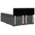 Vidaxl Box spring postelja z vzmetnico temno siva 140x200 cm blago