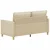 Sofa Krem 156 x 81 x 87,5 cm Tkanina