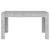 Blagovaonski stol siva boja betona 140x74,5x76 cm od iverice