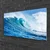 tulup.si Slika na steklu Waves sea sky oblaki 120x60 cm 4 obešalnika