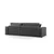 Atelier del Sofa Ugaona garnitura Pirlo 145x43x206cm Tamnosiva