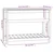Sadilica s policom 111,5x54x81 cm od masivne borovine