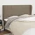 Vidaxl Vzglavje z ušesi taupe 203x23x118/128 cm blago