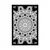 Plakat zanimiva Mandala v črnobeli varianti - 30x45 silver