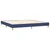 Vidaxl Box spring postelja z vzmetnico LED modra 200x200 cm blago