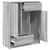 Komoda s ladicama i vratima siva sonoma 73x31x90 cm