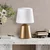 Opviq Stona lampa Drop-15497, Zlatno-bela
