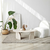 HANAH HOME Sto za dnevnu sobu Rock Travertine