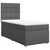 vidaXL Box spring postelja z vzmetnico temno siva 90x190 cm blago