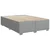 Vidaxl Box spring postelja z vzmetnico svetlo siva 140x200 cm blago