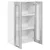 Vidaxl Viseča omarica Siva Sonoma 60 x 31 x 100 cm Konstruiran les
