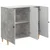 Kreveta Betonska siva 89 x 34,5 x 80 cm Konstruirano drvo