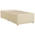 Vidaxl Box spring postelja z vzmetnico krem 80x200 cm blago