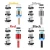 USB punjački kabel 3u1 s magnetskim konektorima - Crvena KP30704