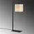 Opviq Stona lampa E27 Socket, Krem-Crna