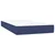 vidaXL Box spring postelja z vzmetnico moder 200x200 cm blago