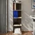 Hanah Home polica za knjige Aura, 37,8 cm, travertin / orah