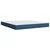 Vidaxl Box spring postelja z vzmetnico modra 180x200 cm blago