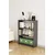 Hanah Home polica za knjige Bili3 80, 80 cm, antracit