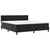 LED Box Spring Krevet s madracem Crna 180 x 200 cm Baršun