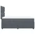 Vidaxl Box spring postelja z vzmetnico temno siva 80x200 cm žamet
